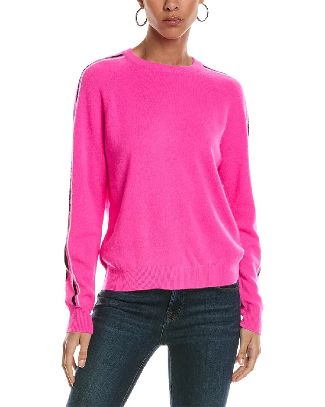 Brodie Cashmere Aspen Stripe Cashmere Sweater