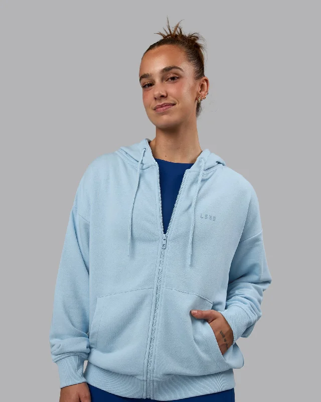 MVP Zip Through Hoodie - Glacial Blue