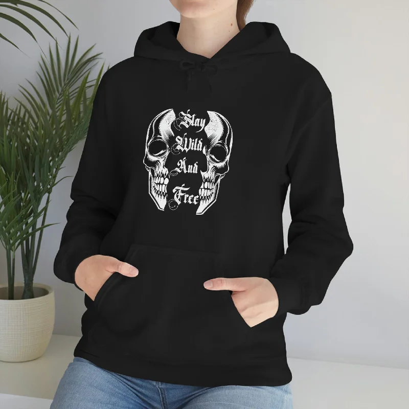 Skull Play Wild And Free Unisex Hooded Sweatshirt