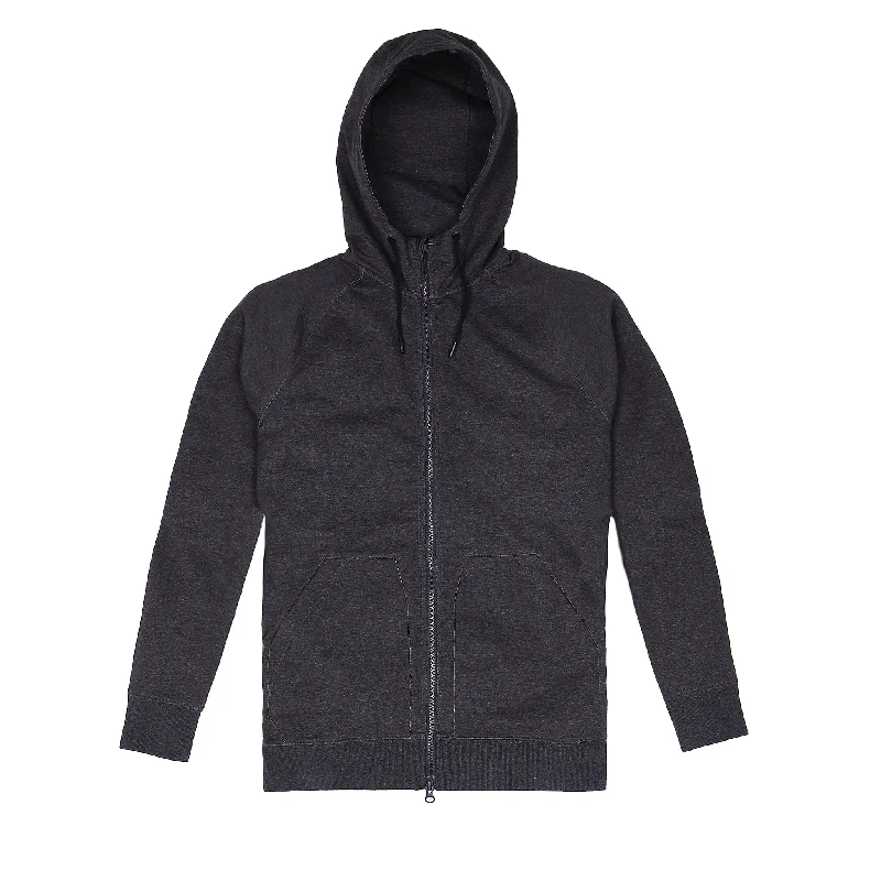 Storm Cotton Hoodie in Heather Coal