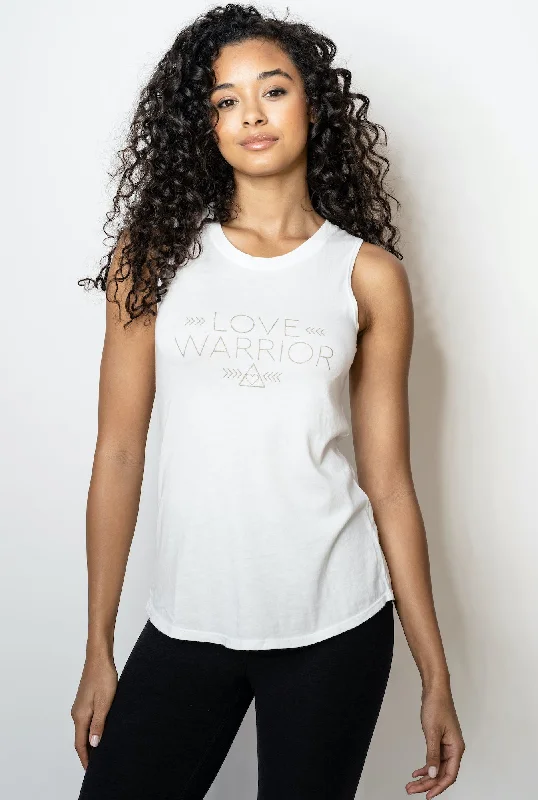 'Love Warrior' Perfect Fit Tank-Top - Moon