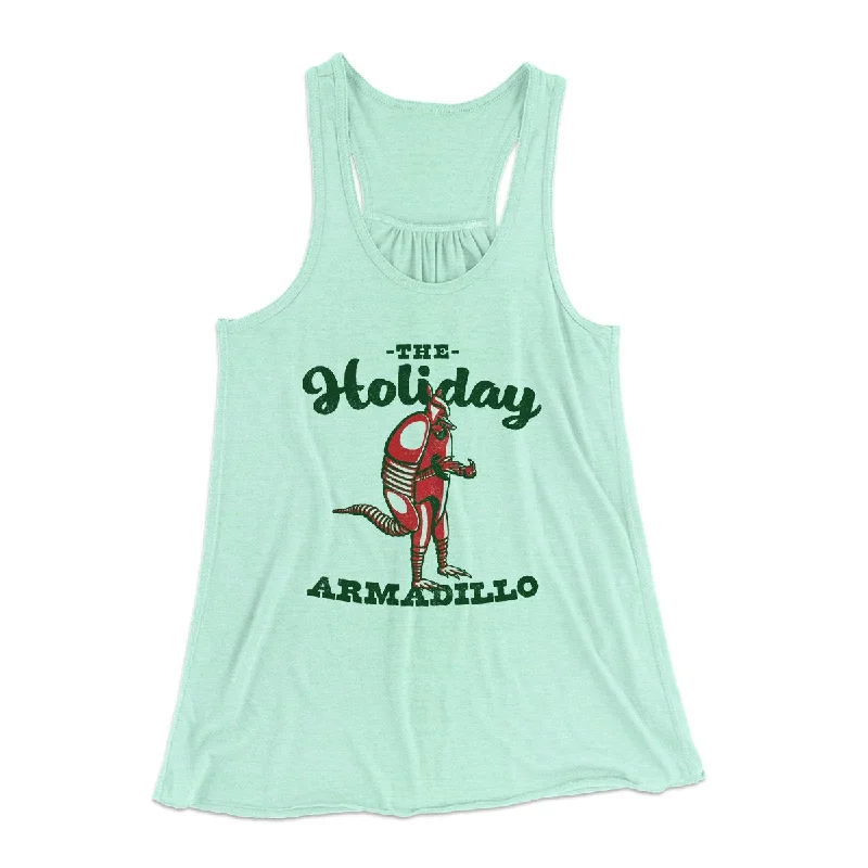 The Holiday Armadillo Women's Flowey Tank Top