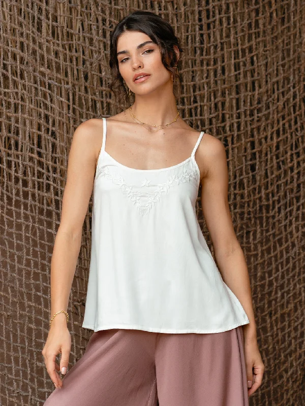 Verona Bamboo Cami Top Ivory