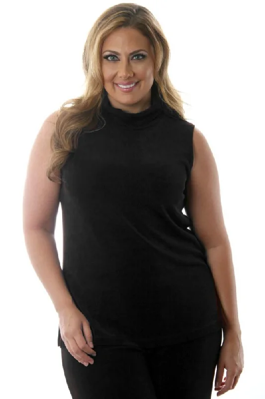 Vikki Vi Classic Black Turtleneck Tank