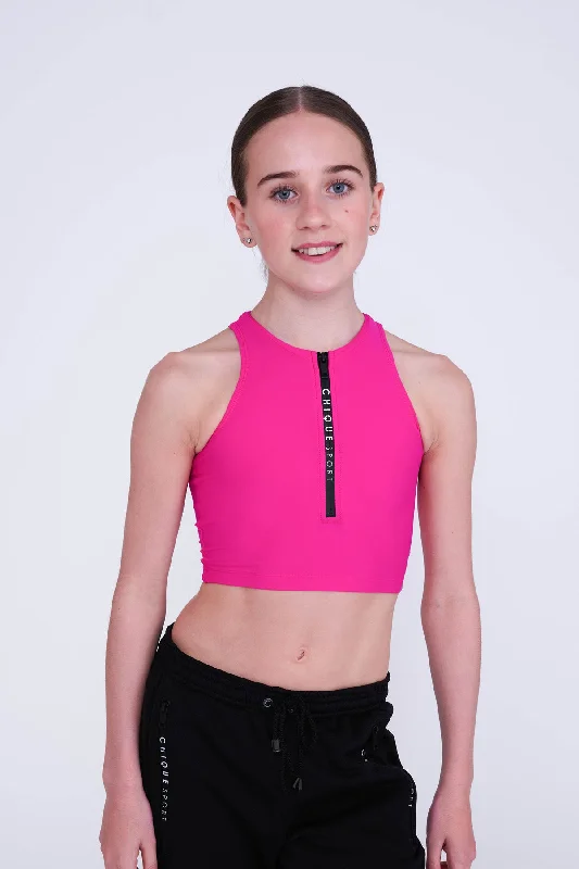 Iconic Crop Top in Fuchsia