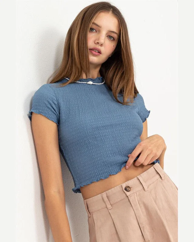 Lettuce Hem Crop Top