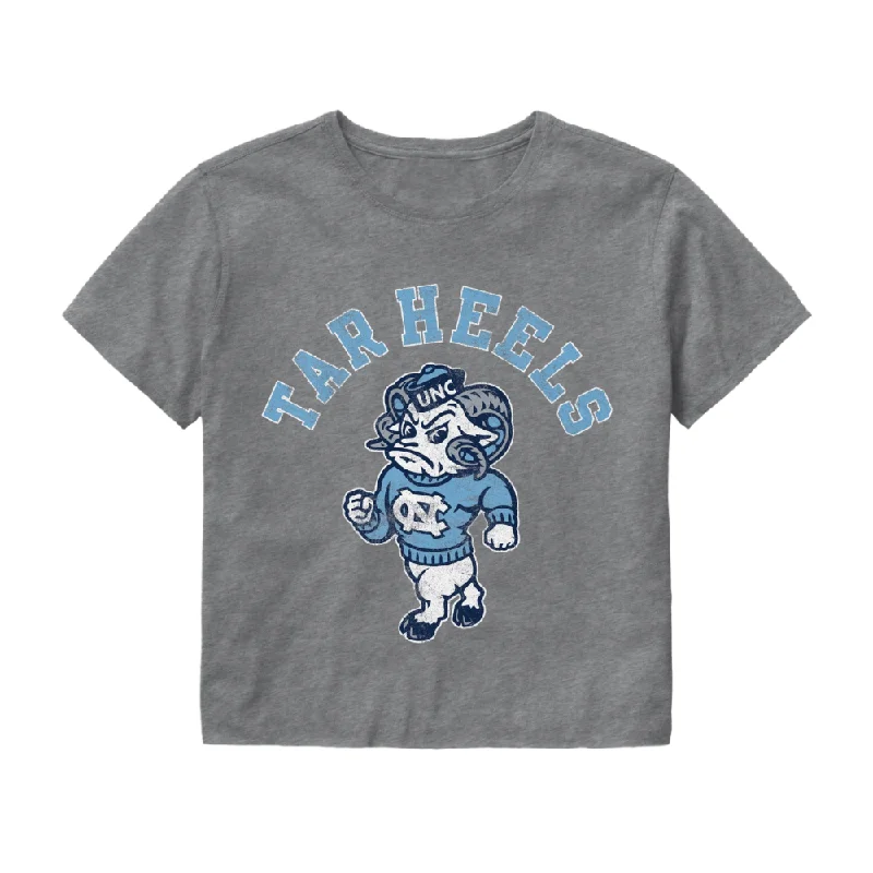 Tar Heels Vintage Strutting Rameses Crop Top