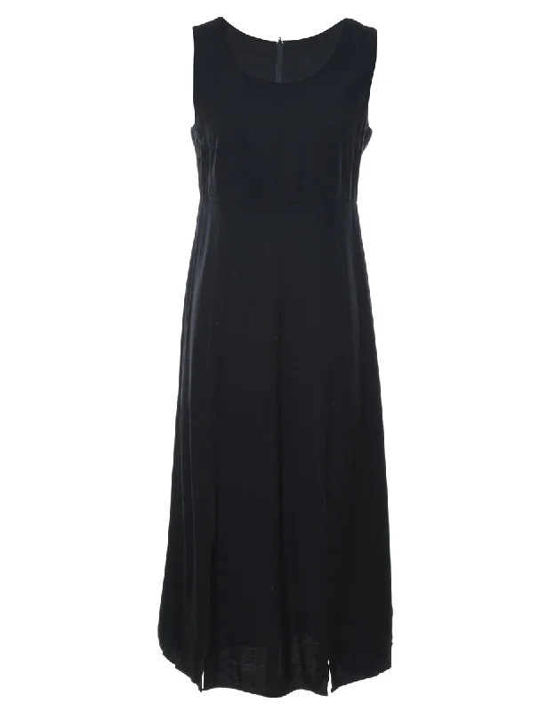 Black Sleeveless Maxi Dress - S