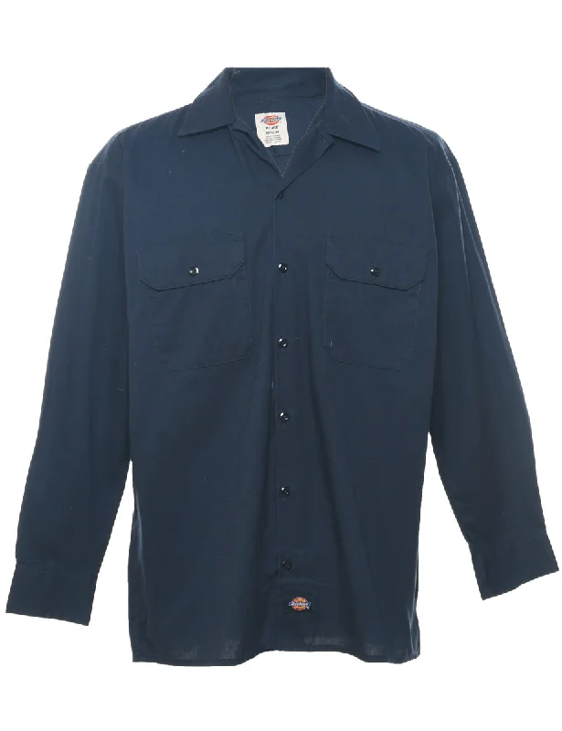 Dickies Navy Classic Workwear Shirt - M