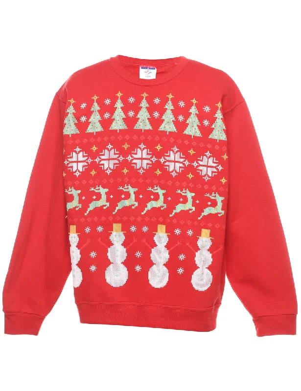 Festive Season Christmas Sweatshirt - M