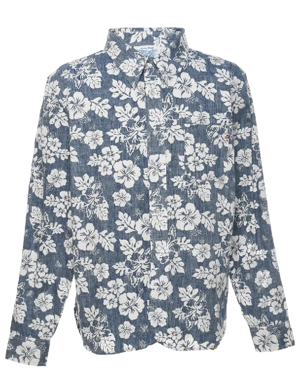 Floral Hawaiian Shirt - L