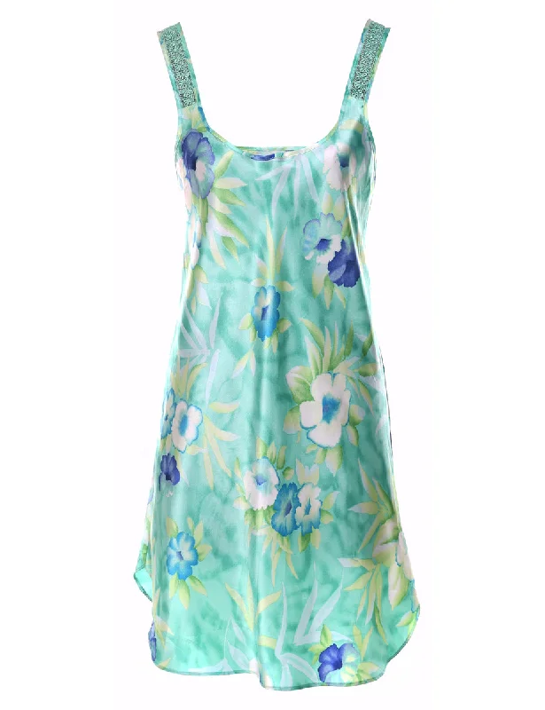 Floral Print Floaty Slip - S