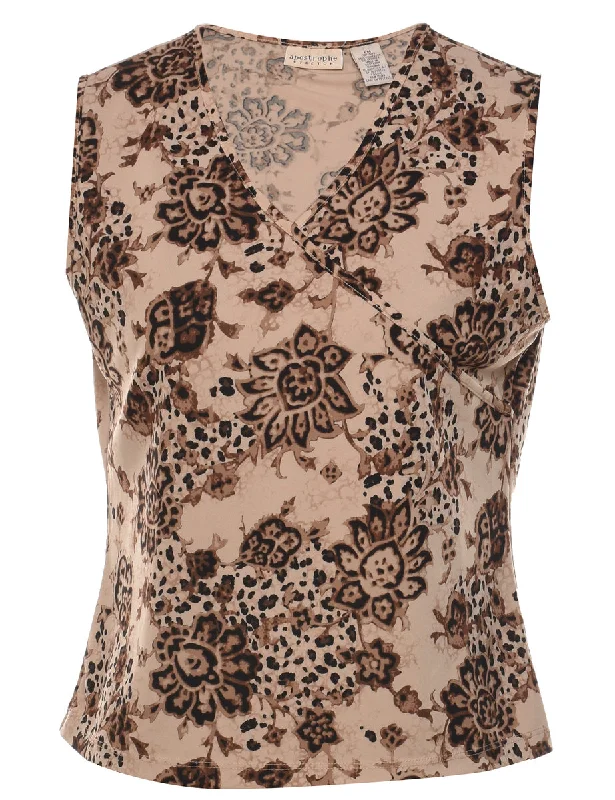 Floral Printed Top - M